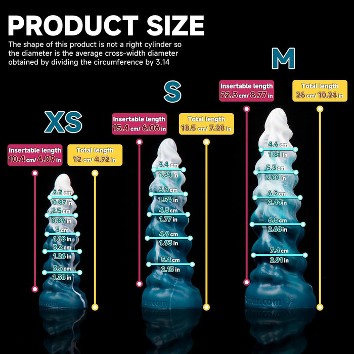 Praktiškas silikoninis mėlynas ir baltas Lollipop dildo su stipria prispauda