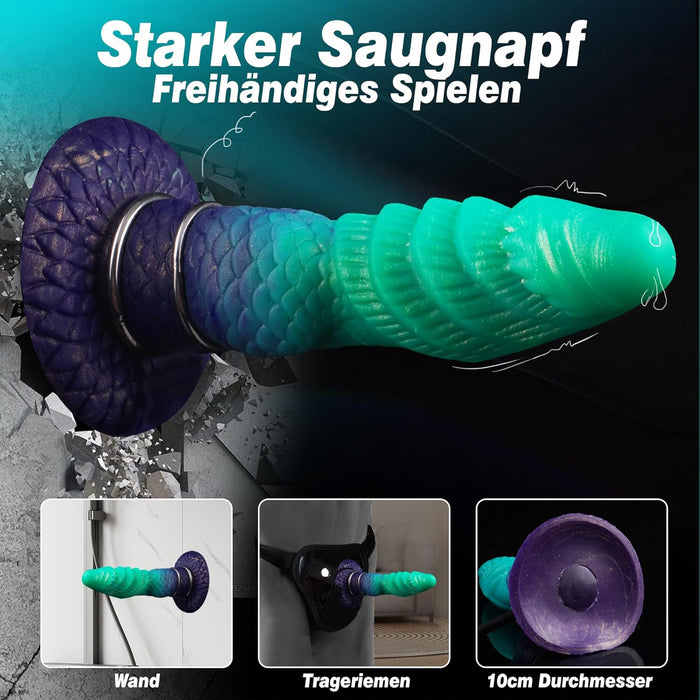 Spalvingas pūčiamas Dildo su mazgu – unikalus fantazijos žaislas poroms ir solo