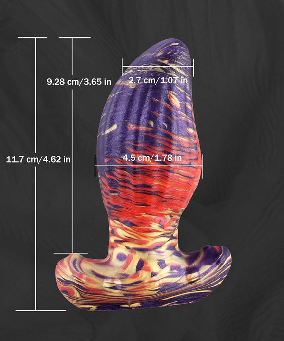 Silikoninis Analinis Kaištis su Vertikaliomis Bangelėmis – Tinka Pradedantiesiems ir Pažengusiems