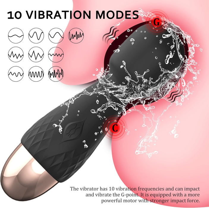 Mini G-spot vibrator with 10 vibration modes - for intimate pleasure