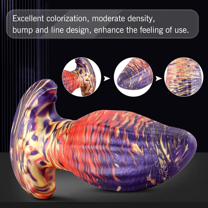 Silikoninis Analinis Kaištis su Vertikaliomis Bangelėmis – Tinka Pradedantiesiems ir Pažengusiems