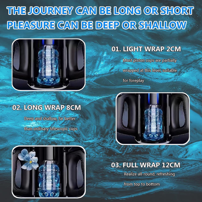 Elektrinis masturbatorius vyrams su audio funkcija ir 3 greičiais