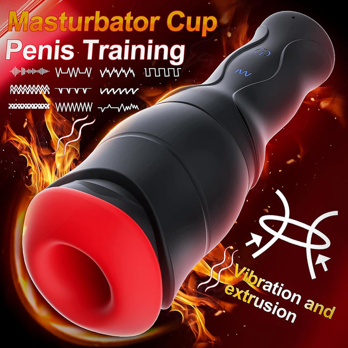 Electric Masturbator for Men with 10 Vibration and 5 Pressure Modes