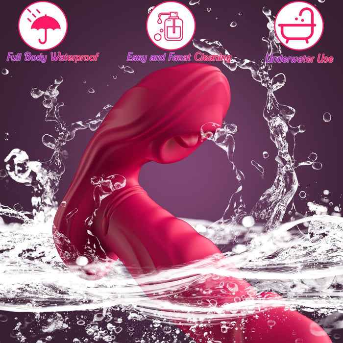 Trijų funkcijų nešiojamas vibratoriaus žaislas moterims su valdymu per programėlę