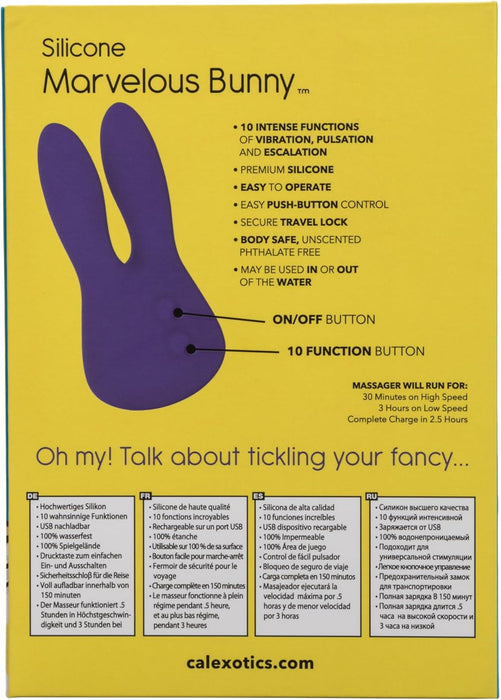 Rechargeable purple charger in Bunny design with 10 modes