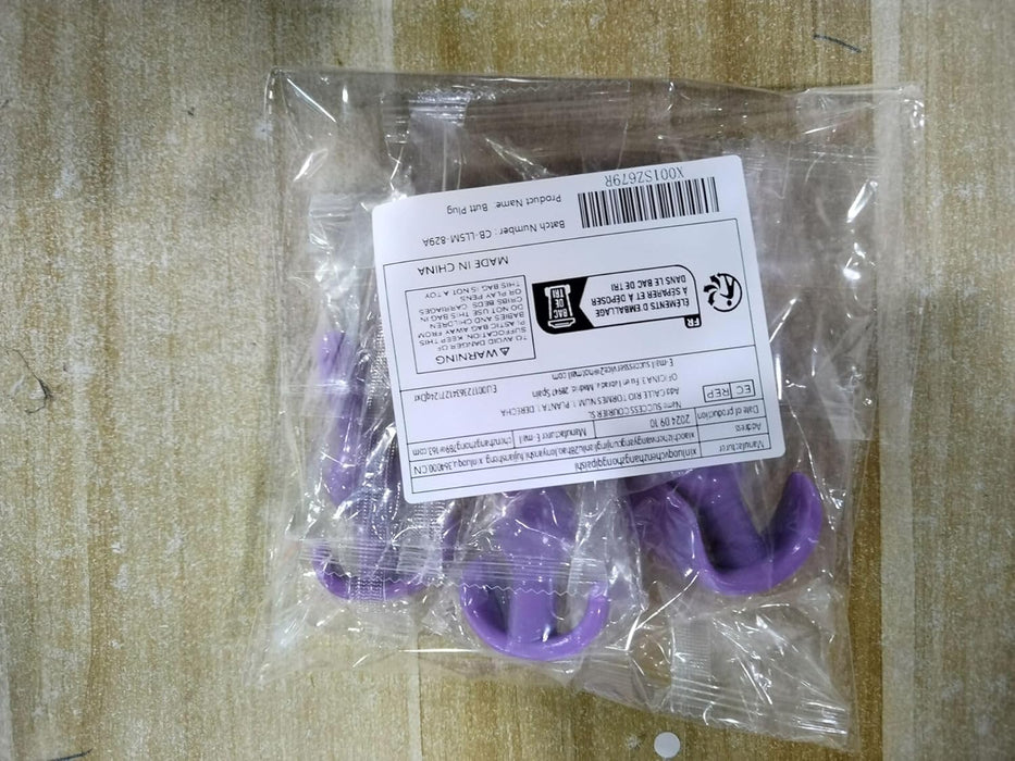 Four-piece silicone anal plug set: small, medium, large