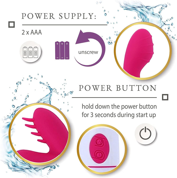 Rabbit Vibrator 21cm iš silikono su 30 vibracijos režimų ir stipria prisiurbimo baze