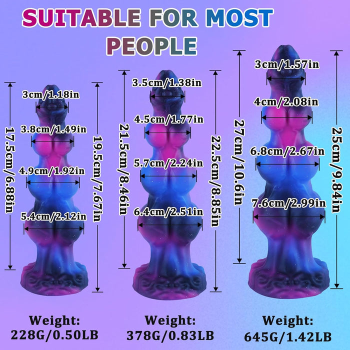 26.9 cm Realistic large silicone monster dildo with unique design and strong attachment