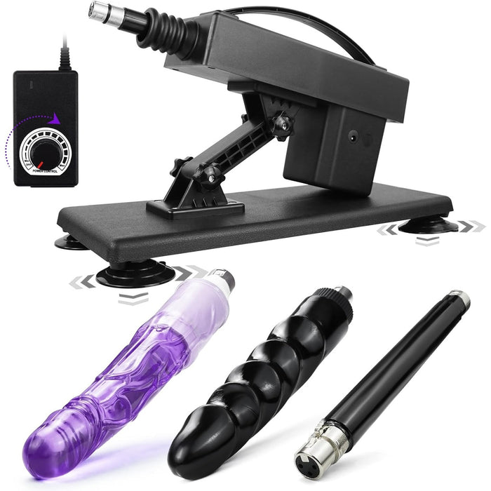 Automatinė Fickmaschine sekso mašina su 3 priedais ir 400 impulsų per minutę