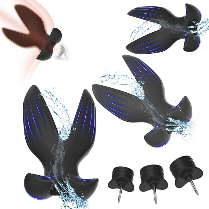 Anal tunnel plug 3 pcs. set – high-quality silicone buttplug