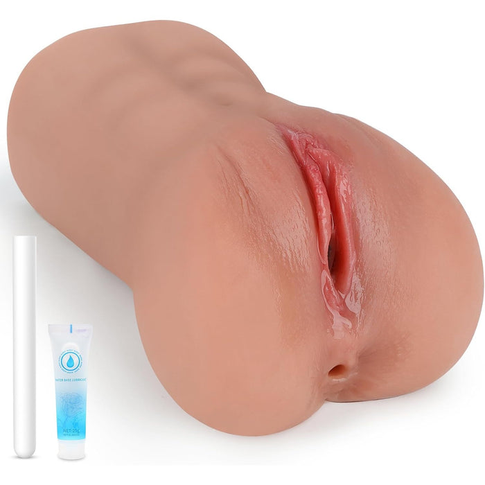 Realistinis masturbatorius vyrams su dviguba stimuliacija ir 3D vidumi