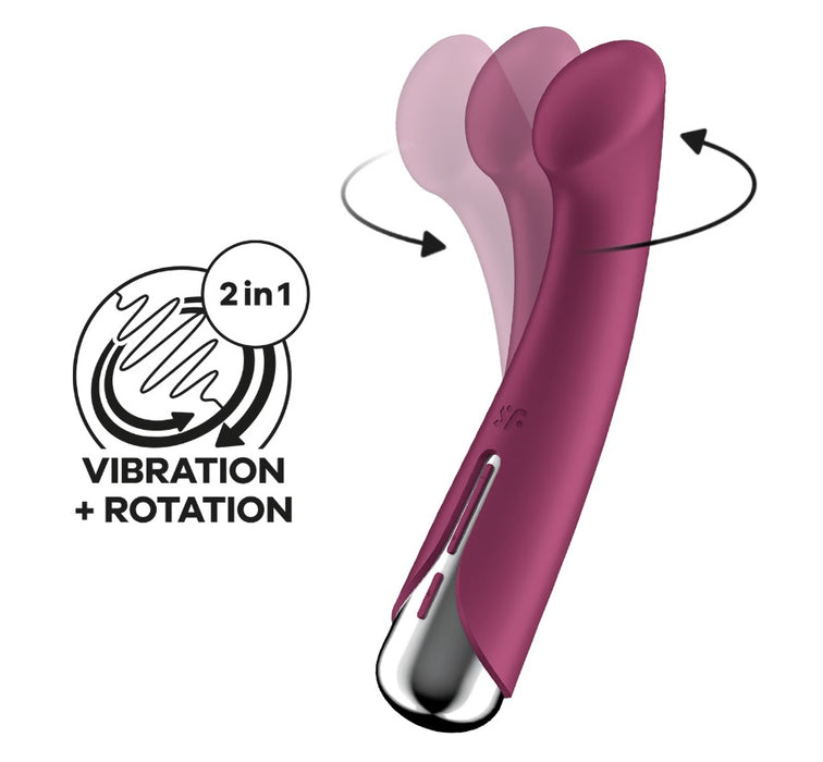 Satisfyer Spinning G-Spot 1 – G-spot vibrator, with rotation and vibration, red