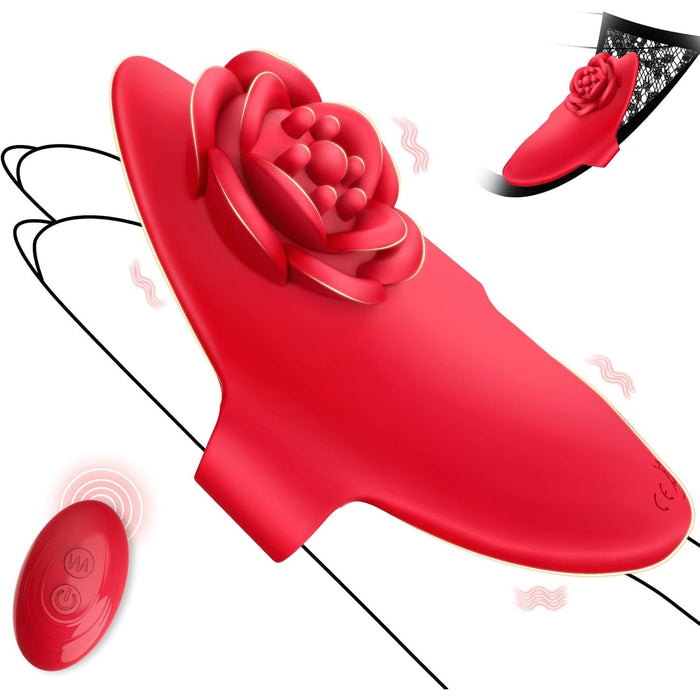 Elegant finger vibrator massager with 9 modes and remote control
