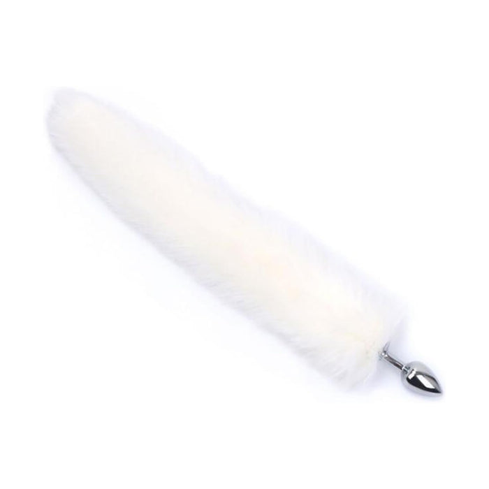 Elegant Stainless Steel Anal Plug with Fox Tail Cosplay