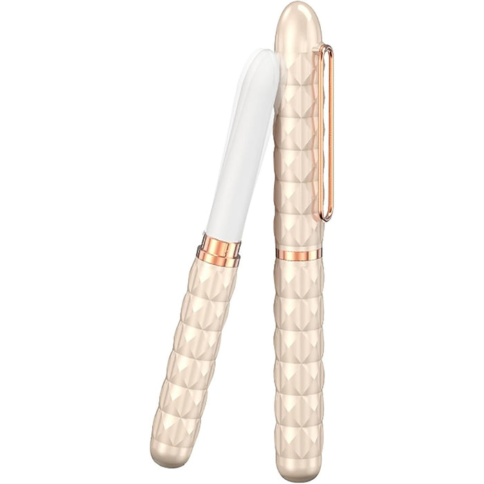 Mini penis-shaped vibrator massager with 10 frequencies and heating function