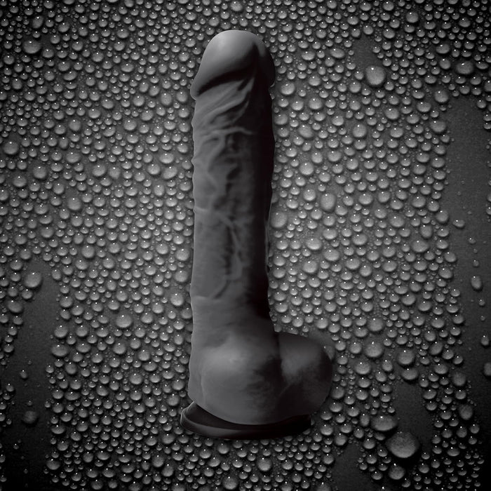 Natūraliai atrodantis 5 colių juodos spalvos žaislas su stipria prilaikymo baze