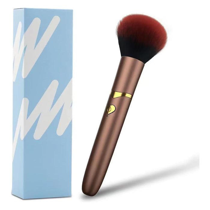 Mini vibratorius makiažo teptuko dizaine su 10 vibracijos režimų ir USB įkrovimu