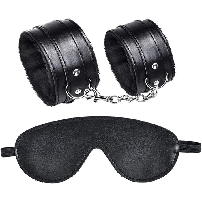 SM Bondage Set with handcuffs and leg cuffs for intimate games