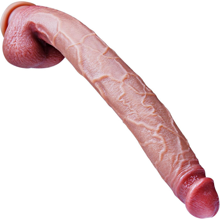 42 cm Realistic Large Dildo with Strong Suction Cup, Soft Silicone