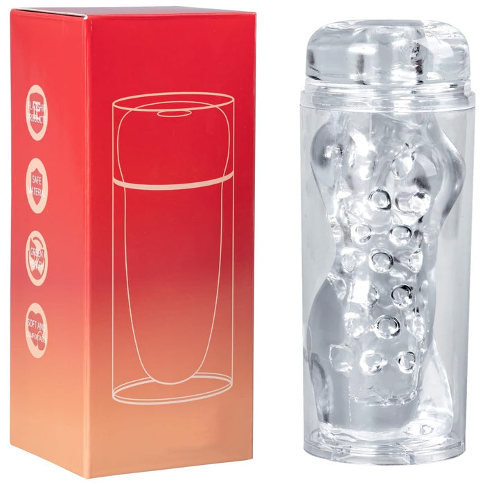 Realistinis rankinis masturbatorius vyrams su 3D vaginaliniu dizainu ir keturiomis struktūromis