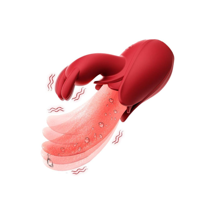 Unikalus 2-in-1 liežuvio vibracijos masažuoklis G taškui su 10 režimų