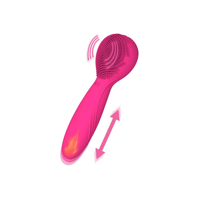 Massager with G-spot stimulation and heating function - multifunctional vibrator model