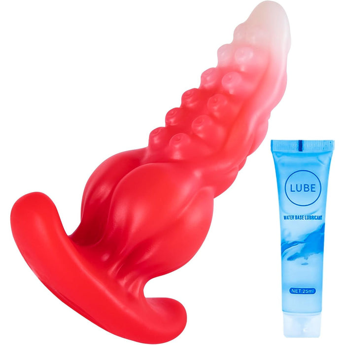 Drakonų Formos Silikoninis Dildo su Saugia Prisitaikymo Siurbtuku
