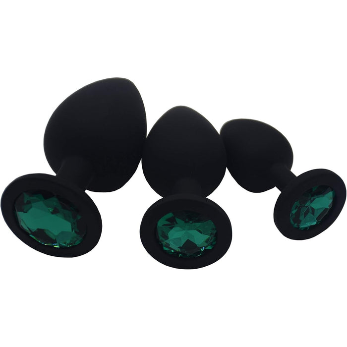 Silicone anal plugs set of 3 sizes - comfort and pleasure