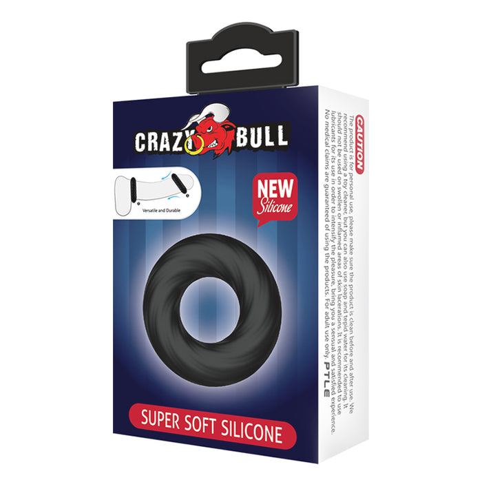 Crazy Bull apvalus silikoninis penio žiedas
