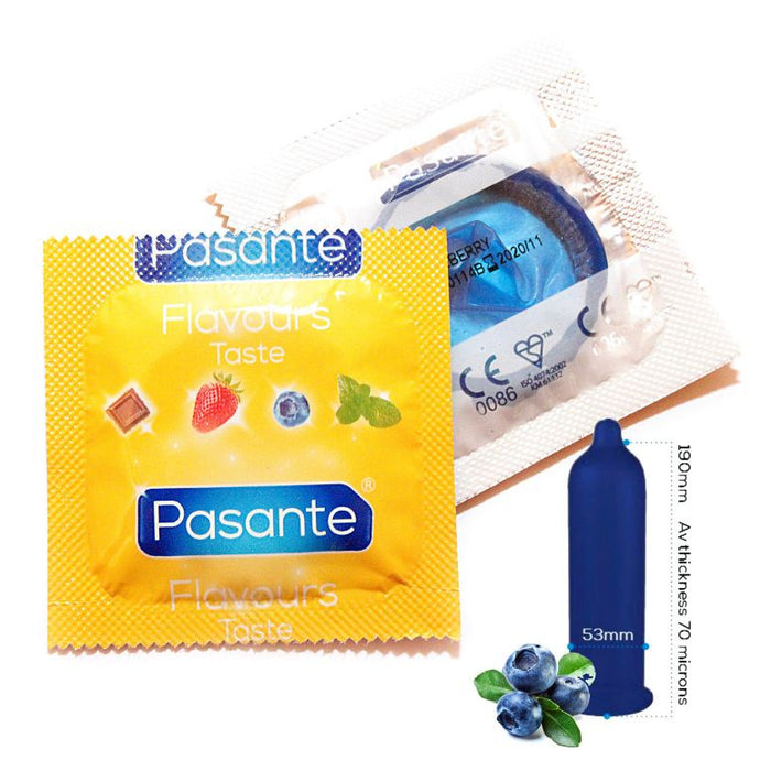 Prezervatyvai Pasante Taste Blueberry 1 vnt.