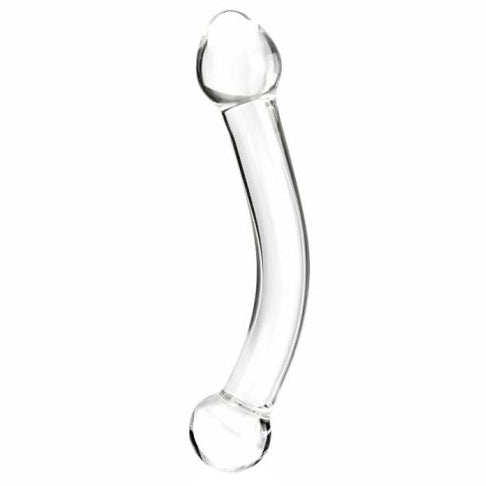 Glas 7in Curved Glass G Spot stiklinis penio imitatorius