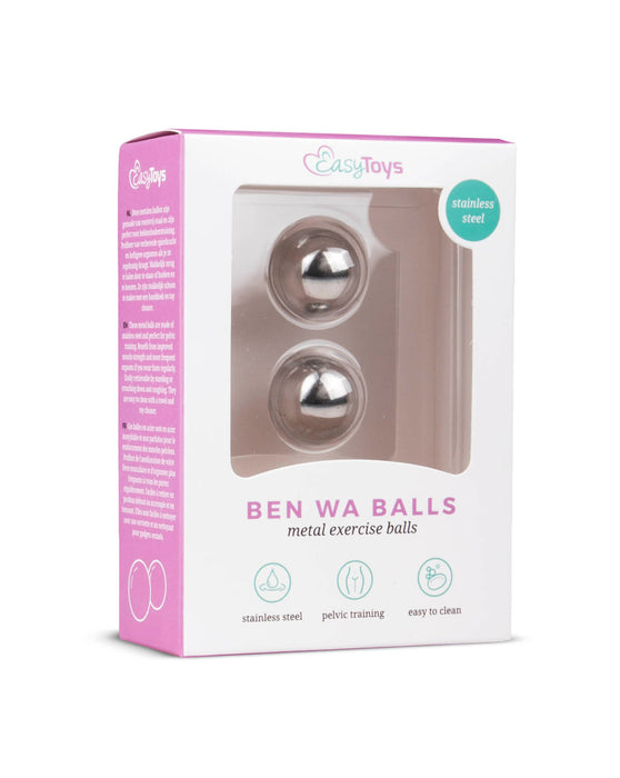 Silver Ben Wa balls vaginaliniai kamuoliukai