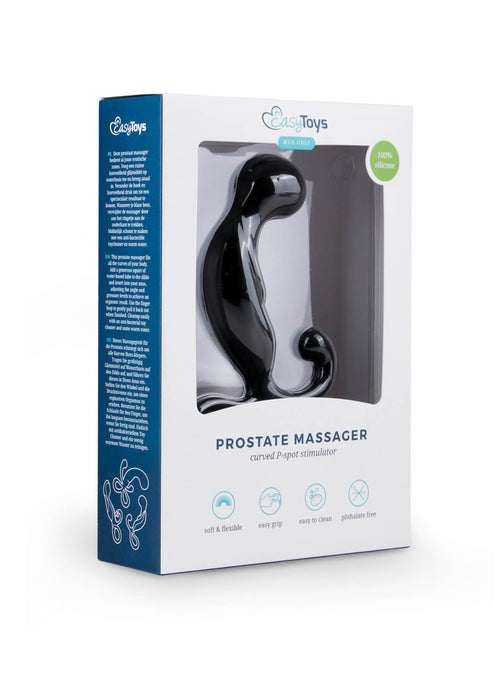 Easytoys juodas prostatos masažuoklis