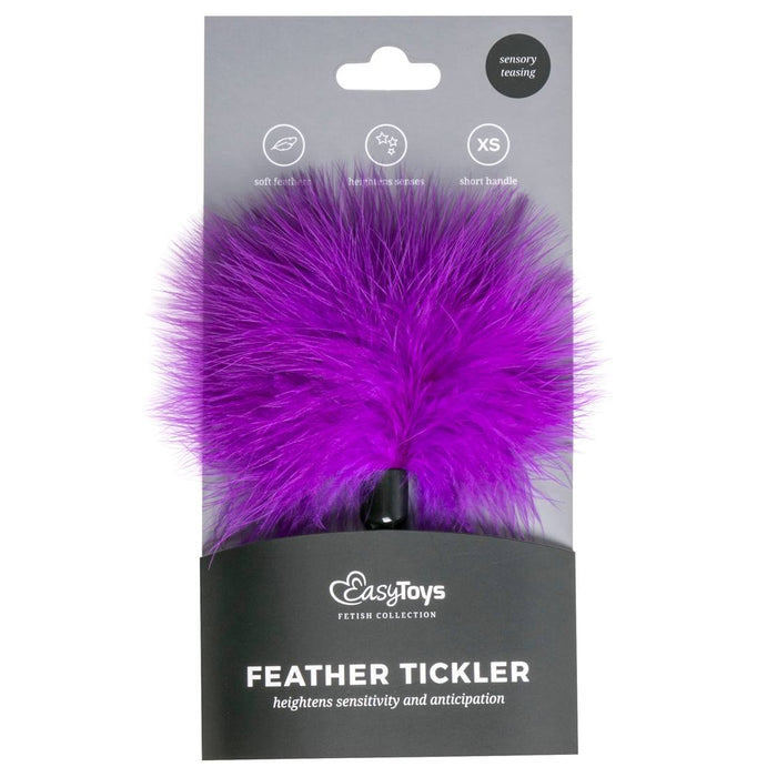Feather Tickler trumpa violetinė plunksnelė kutenimui