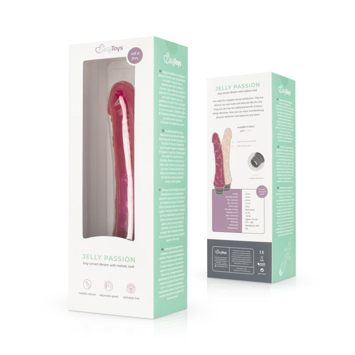 Easytoys Jelly Passion rožinis vaginalinis vibratorius