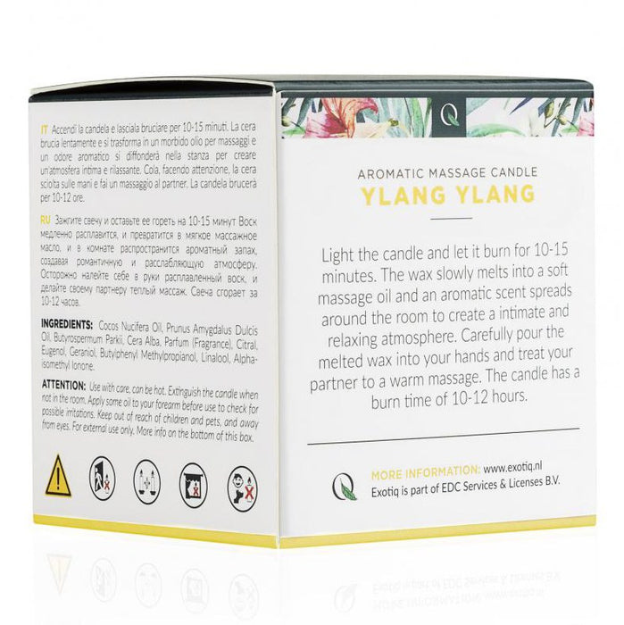 EXOTIQ masažinė žvakė Ylang Ylang 60g