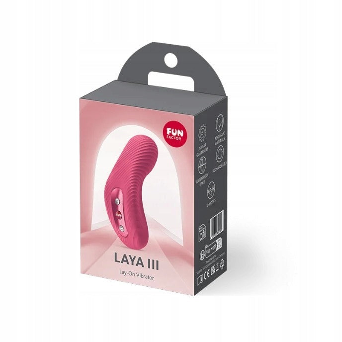 Fun Factory LAYA 3 Intensive – clitoral stimulator, silicone, raspberry