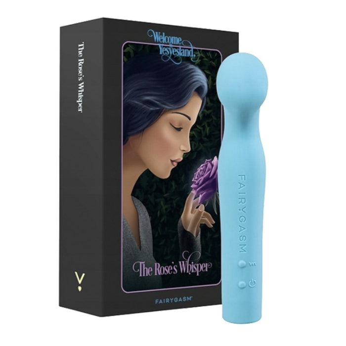 Fairygasm Roseaissance vibratorius „The Rose’s Whisper“, mėlynas