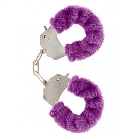 Furry Fun Cuffs violetiniai pūkuoti antrankiai