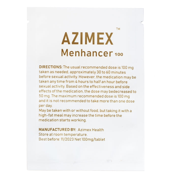 AZIMEX Menhancer 100 maisto papildas vyrams 2 tab.