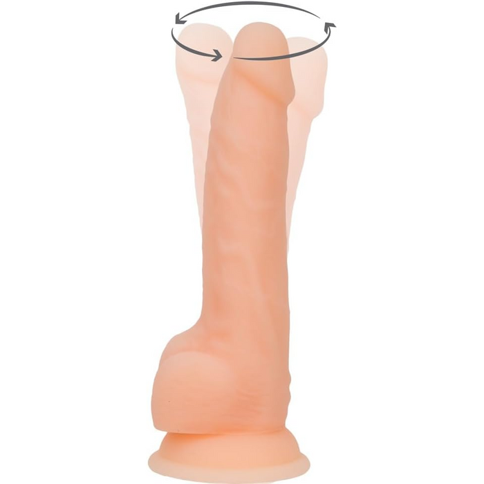 Rotating &amp; Vibrating 8" Penis Simulator