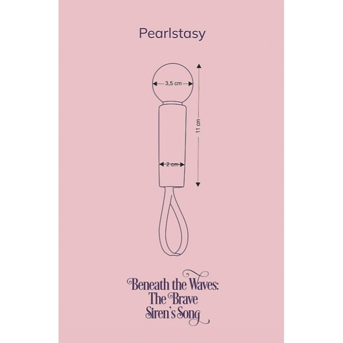 Fairygasm Pearlstasy mini vibratorius „The Brave Siren’s Song“, violetinis