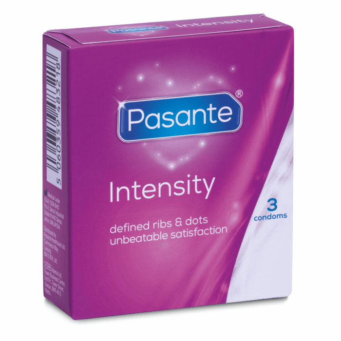 Pasante Intensity stimuliuojantys prezervatyvai 3 vnt.