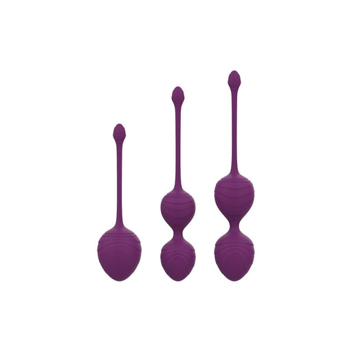 Meilės kamuoliukų rinkinys (3 vnt.) – švelni Kegel treniruotė iš aukštos kokybės silikono