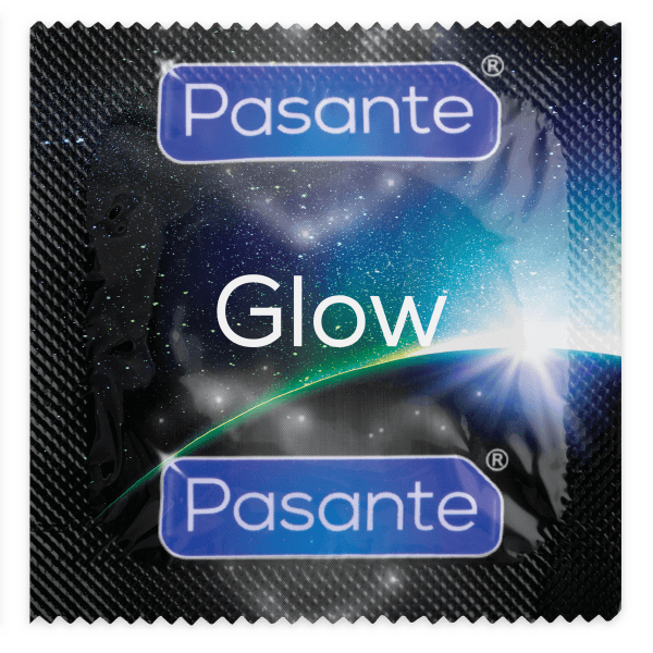 Pasante Glow tamsoje šviečiantys prezervatyvai 3 vnt.