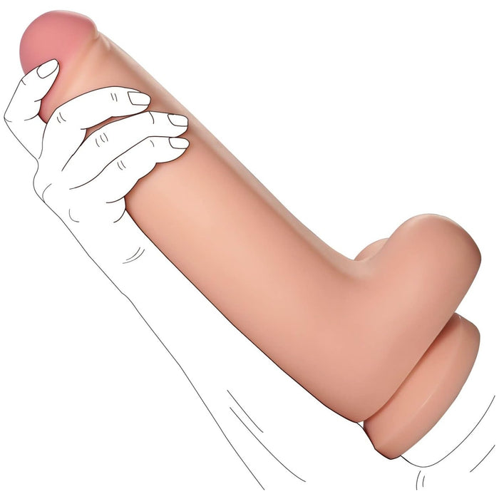30 cm XXL thick dildo with strong grip cushion for hands-free play