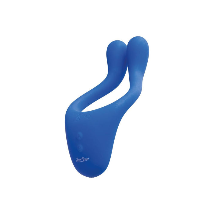 Dvivietis mėlynas porų vibratorius su 7 programomis ir tylia veikla