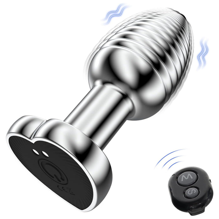 Compact Anal Vibrator with Remote Control and 10 Vibration Modes