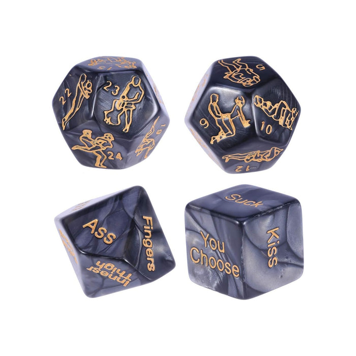 4 Sex žaidimų kauliukai poroms – linksmas erotinis žaidimas lovoje