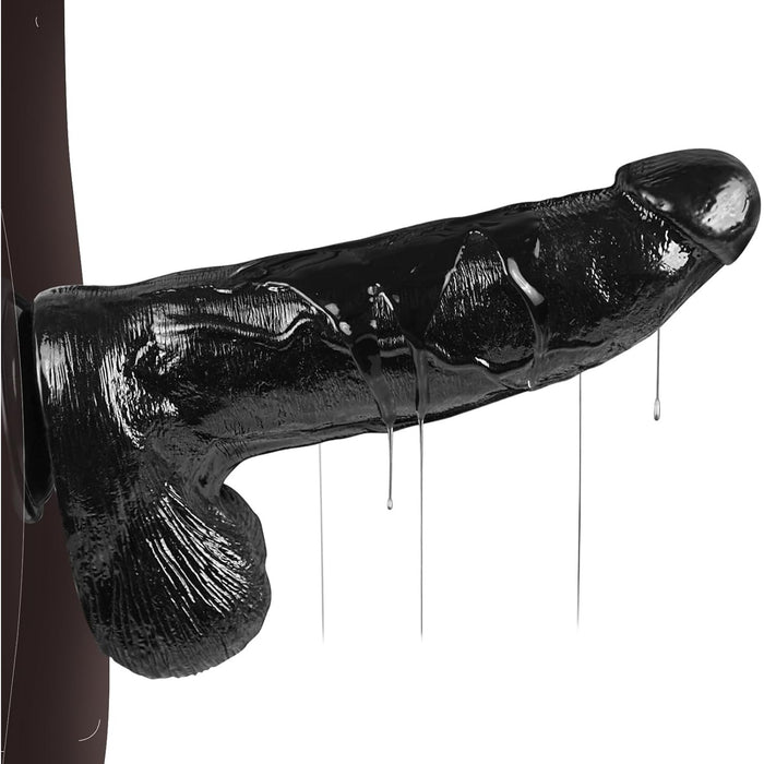 33 cm XXL black dildo with strong suction cup, large size